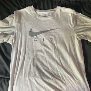 Nike Air Tee in White and Gray